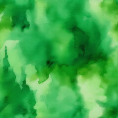 Green, emerald, white blurry abstract watercolor pattern. Painted wall texture. Artistic background  for designers, packaging, fabric, cases.
