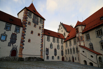 Obraz premium The beautiful Hohes Schloss castle in Fussen, Bavaria