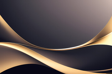 Obraz premium Vector abstract dark gold background with liquid and shapes on fluid gradient with gradient and light effects. shiny color effects.