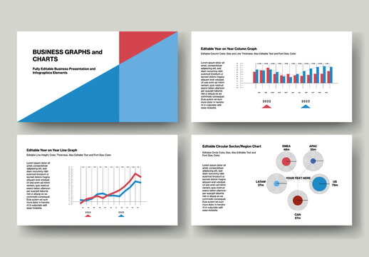 Business Infographics and Presentations Elements Template