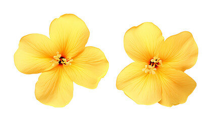 yellow flowers isolated on transparent background cutout