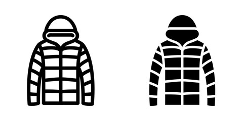 Winter Jacket Icon. symbol for mobile concept and web design. vector illustration