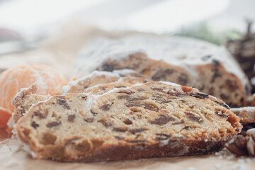 German Christmas pastries, zimtsterne, dresdner stoller, schoko lebkuchen