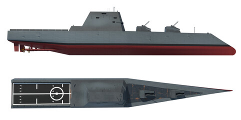 Modern warship (transparency)	