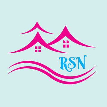 Creative modern and professional 'RSN' letter logo design for Construction company, brand and more others business