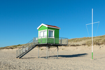 Beobachtungshaus am Strand, Langeeoog, Nordseeinsel