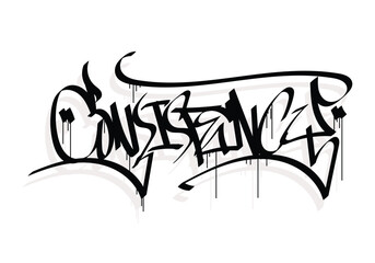 CONSISTENCY word graffiti tag style