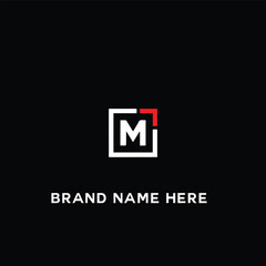 M letter logo, Letter M logo, M letter icon Design with black background. Luxury M letter - obrazy, fototapety, plakaty