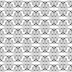 decorative floral wallpaper. seamless monochrome black and white pattern. abstract ornament. cover. print.