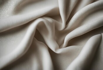 White crumpled linen fabric texture background Natural linen organic eco textiles canvas background