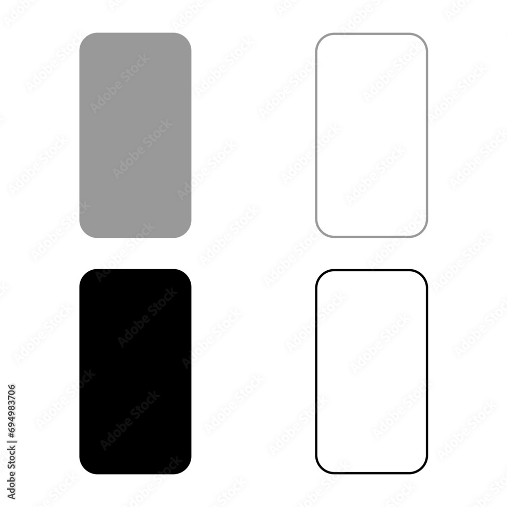 Poster bag of cement paper sack package component powder set icon grey black color vector illustration imag