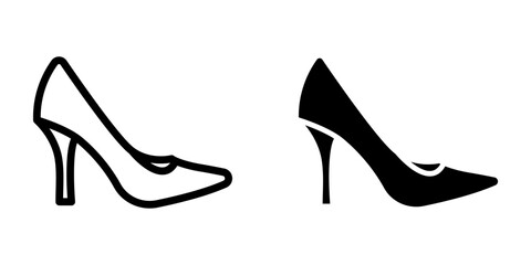 High Heels Icon. symbol for mobile concept and web design. vector illustration