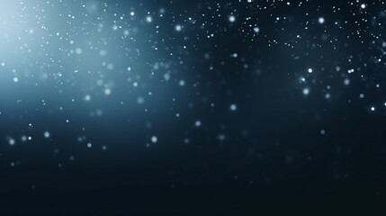 Abstract Blue Bokeh Background with Glittering Particles for Festive Holiday Design