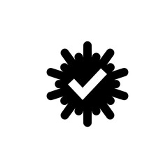 Obraz premium Check Mark Flat Web Mobile Icon