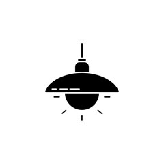 lamp concept line icon. Simple element illustration. lamp concept outline symbol design.