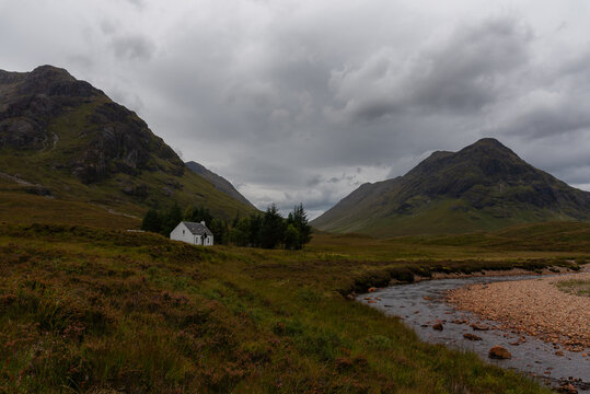 Amaizing old cottages serve now as a bothy for hikers. You can freely stay there for a night. Scottish highlands really have something to offer. Stunning landscape and wild nature.