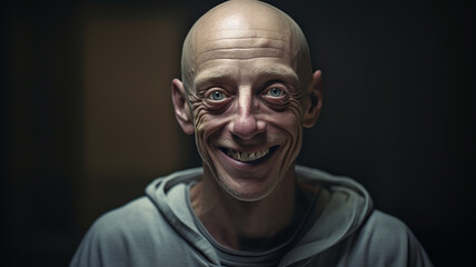 Obraz premium Portrait of a cancer patient man