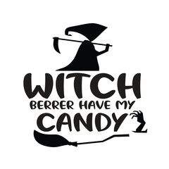 Stylish , fashionable and awesome Witch typography art and illustrator, Print ready vector  handwritten phrase Witch T shirt hand lettered calligraphic design. Halloween vector illustration bundle.