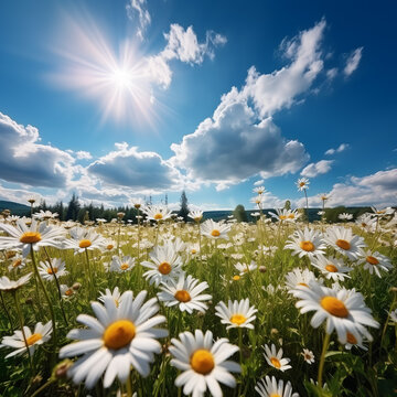 daisies in the field