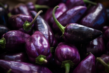 purple peppers created with Generative Ai