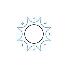 sunlight concept line icon. Simple element illustration. sunlight concept outline symbol design.