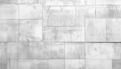 Keuken spatwand met foto Concrete Cement Block Brick Tile Texture Background Brutalist Wallpaper © Fivehead