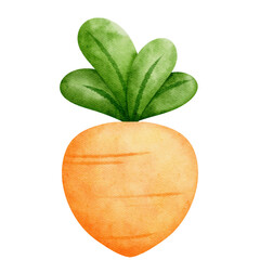 Watercolor Illustration set of  Easter Rabbit and Easter Egg