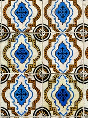 full frame of tiles with pattern