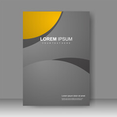 Fototapeta premium Design cover book modern. Annual report. Brochure template, catalog. Simple Flyer promotion. magazine. Vector illustration