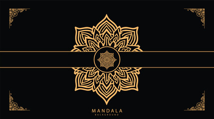 luxury mandala with a traditional Arabic ornamental mandala design background. Decorative mandala design for cover, card, print, poster, banner, brochure, and invitation.