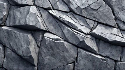 The rock is grey in cracks.