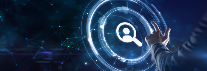 Business, Technology, Internet and network concept. Human Resources HR management recruitment employment headhunting concept.