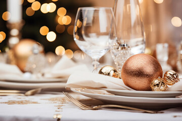 christmas table setting