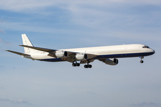 Skybus Jet Cargo Douglas DC-8-73(CF) airplane at Miami Airport in the United States