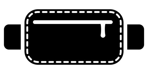waist bag icon.symbol for mobile concept and web design. vector illustration