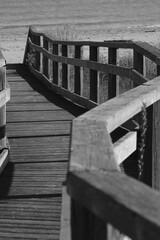 The new wood pathway built in Punta marina and Marina di Ravenna