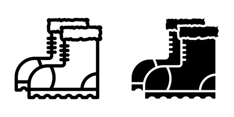 Boots icon.symbol for mobile concept and web design. vector illustration