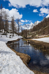 Fototapeta na wymiar paesaggio autunnale - Alpe Devero