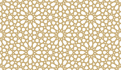 Seamless geometric pattern in authentic arabian style.