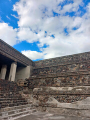Obraz premium Ruinas o Pirámides de Teotihuacán, México, CDMX