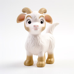 Childrens toys made of plastic shaped cute animals