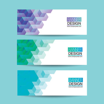 banner geometricos