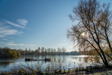 Frosty Morning overlooking Thatcham Lakes and Reedbeds
