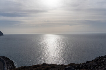 sunset over the sea