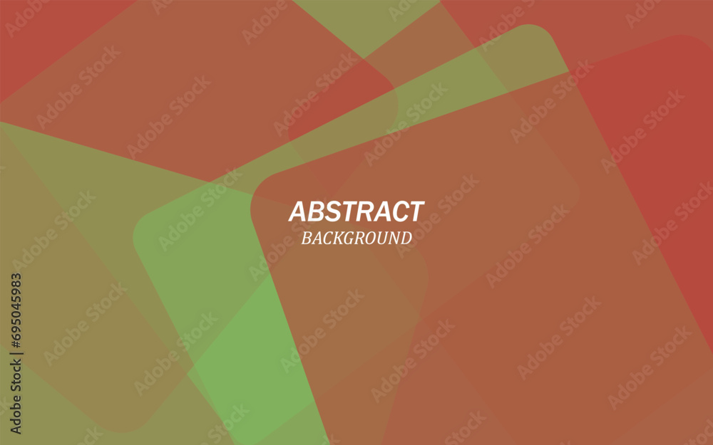 Poster abstract red background of random squares of different sizes and transparency. conceptual technologi