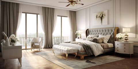 Interior decoration of bedroom