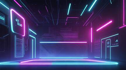 abstract modern futuristic neon background