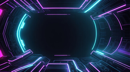 abstract modern futuristic neon background