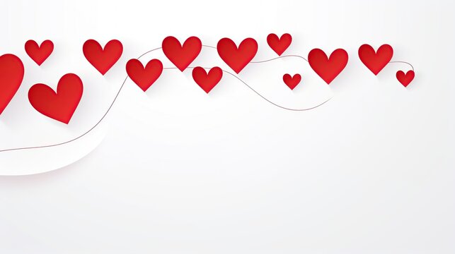 Valentines day background banner