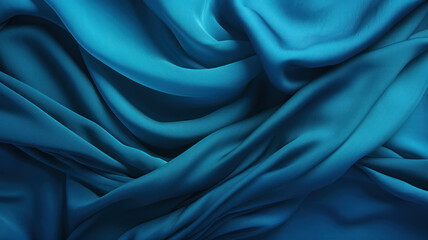 Soft-Edged Grunge Textures on Blue Fabric